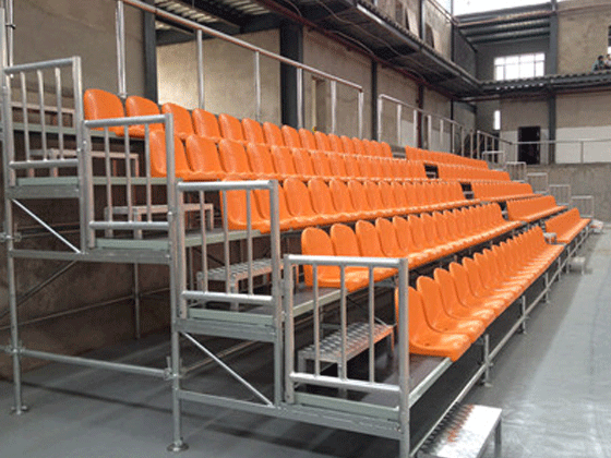 菊花扣式可拆卸拼裝看臺(tái) 菊花扣式可拆卸拼裝看臺(tái)