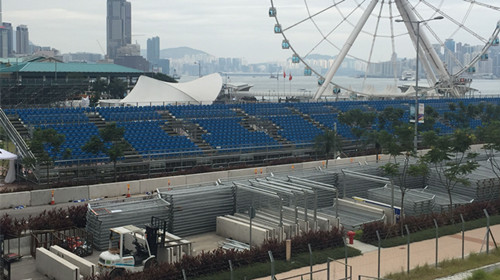 綠蛙斜梁式可拆卸拼裝看臺,臨時租賃看臺