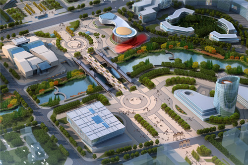 湘西吉首世紀廣場音樂噴泉的拼裝看臺