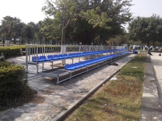 廈門(mén)鼓浪嶼風(fēng)景區(qū)體育場(chǎng)可拆卸看臺(tái)安裝完畢