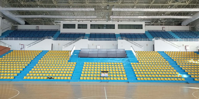 百年“韶師”搬遷至新址啦顯著，綠蛙看臺融入體育館內(nèi)