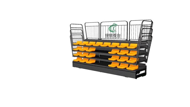 前置式低靠背座椅伸縮看臺(tái)