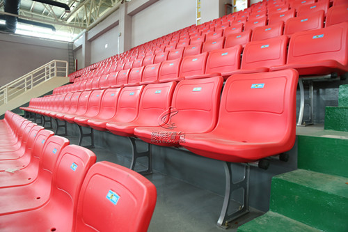 江西崇仁一中體育館看臺(tái)座椅