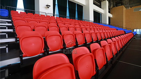 南京一中體育場館電動伸縮看臺 南京一中體育場館電動伸縮看臺